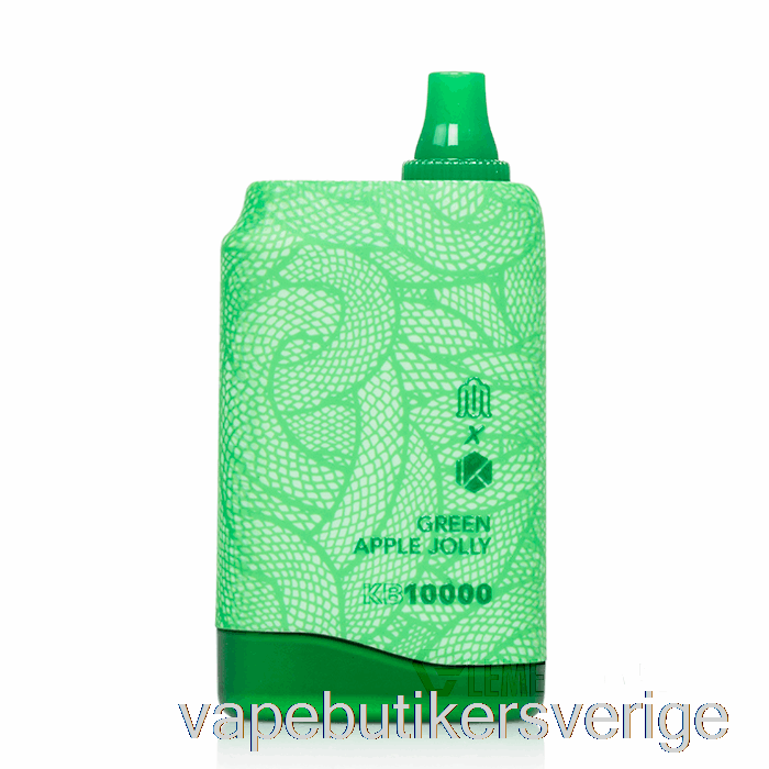 Vape Sverige Modus X Kadobar Kb10000 Engångs Grönt äpple Jolly